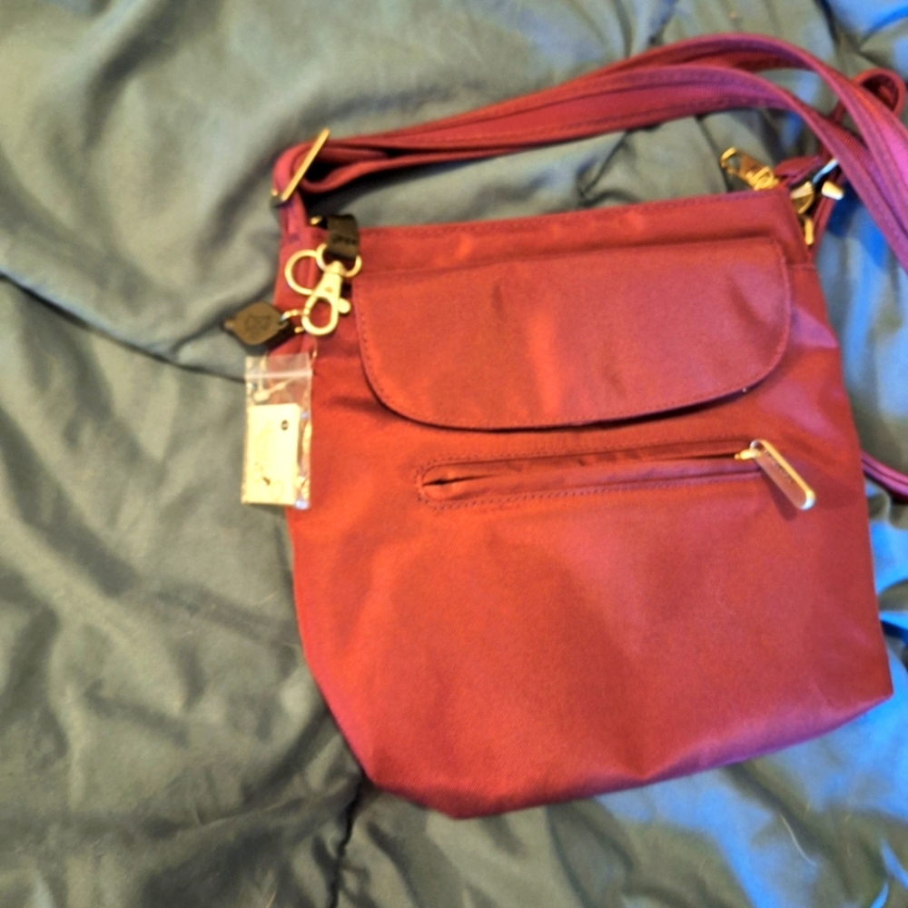 Travelon Mini Bag in Rich Burgundy